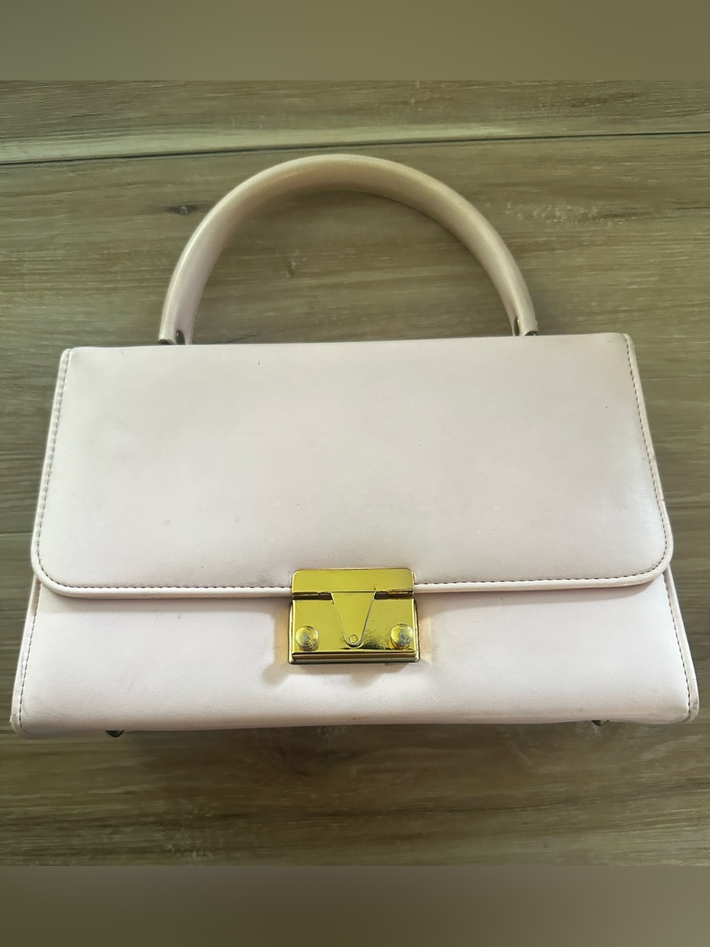 Vintage 60s Blush Vintage Vinyl Purse
